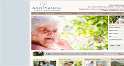Desktop Screenshot of adatshalomcare.com